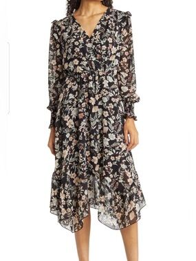 NWT Fraiche by J Floral Midi Dress Small